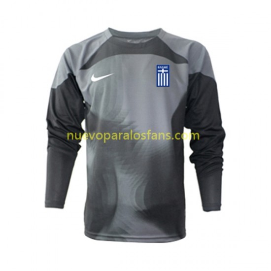 Camiseta de Fútbol Grecia Portero Hombre Exterior 2022-2023 Manga Larga