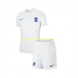 Camiseta de Fútbol Grecia Niño Exterior 2022-2023 Manga Corta