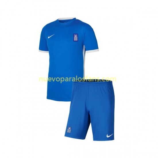 Camiseta de Fútbol Grecia Niño Tercera 2022-2023 Manga Corta