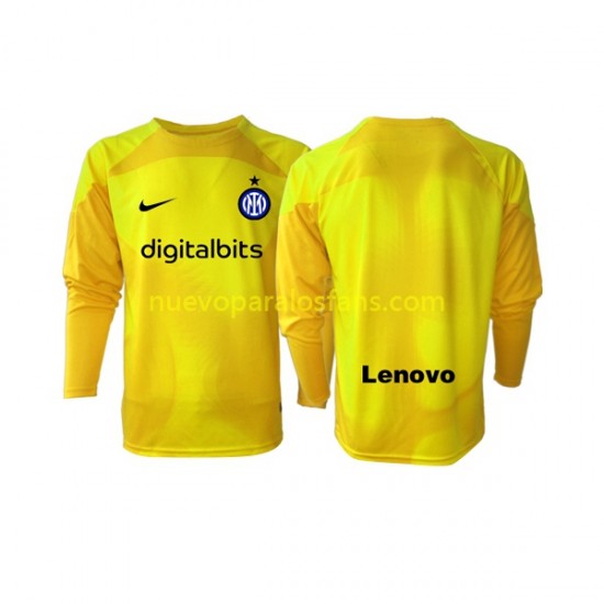Camiseta de Fútbol Inter Milan Portero Hombre Exterior 2022-2023 Manga Larga
