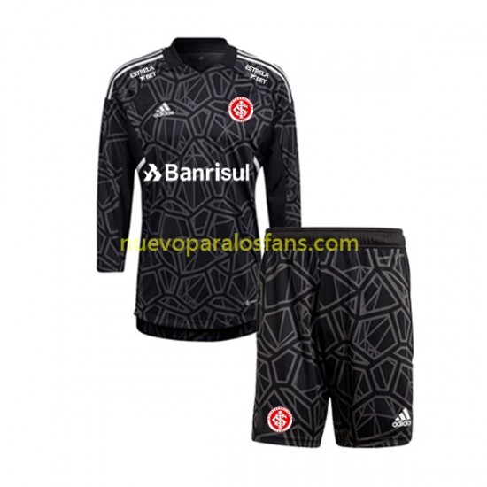 Camiseta de Fútbol Internacional Portero Niño Casa 2022-2023 Manga Larga