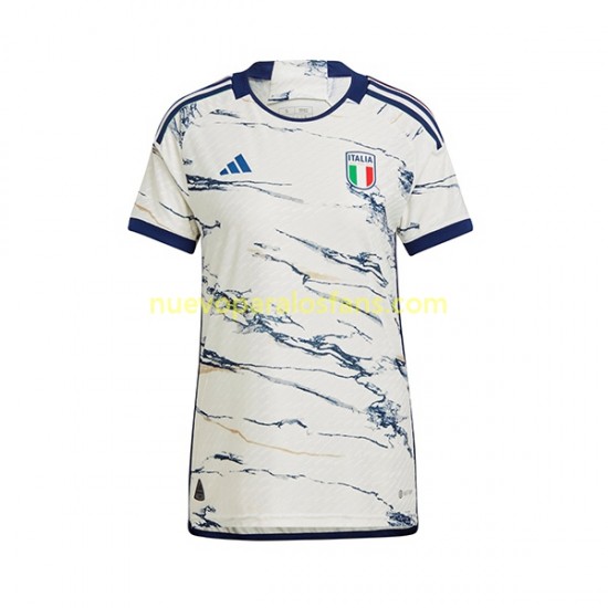 Camiseta de Fútbol Italia Mujer Exterior 2023 Manga Corta
