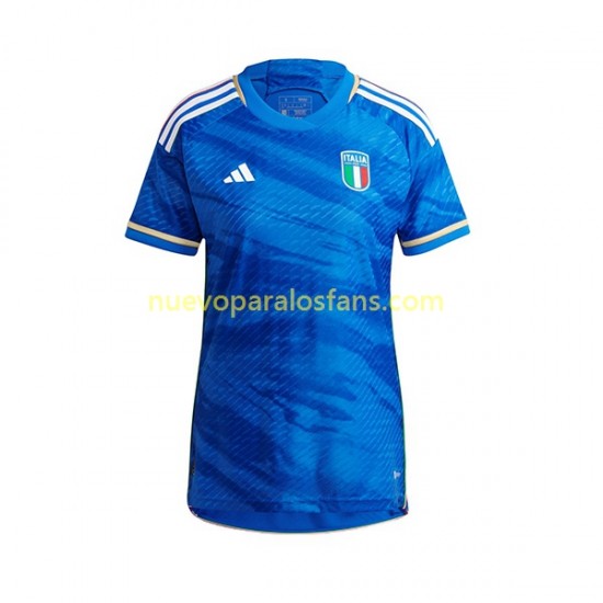 Camiseta de Fútbol Italia Mujer Casa 2023 Manga Corta
