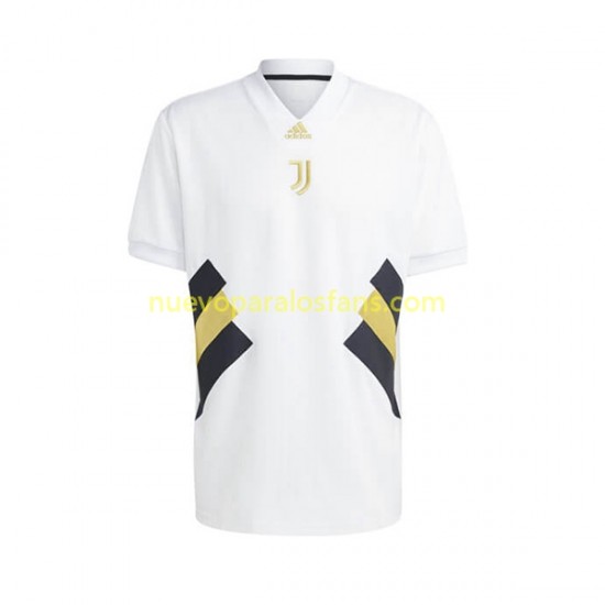 Camiseta de Fútbol Juventus Icon Retro Hombre Casa 2022-2023 Manga Corta