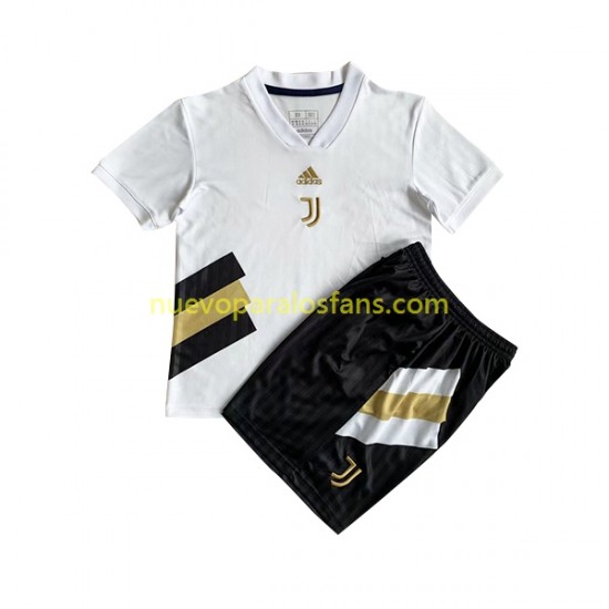 Camiseta de Fútbol Juventus Icon Retro Niño Casa 2022-2023 Manga Corta