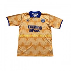 Camiseta de Fútbol Leeds United Retro Hombre Exterior 1991-1992 Manga Corta