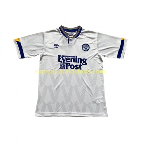 Camiseta de Fútbol Leeds United Retro Hombre Casa 1991-1992 Manga Corta