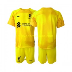 Camiseta de Fútbol Liverpool Portero Niño Cuarto 2022-2023 Manga Corta