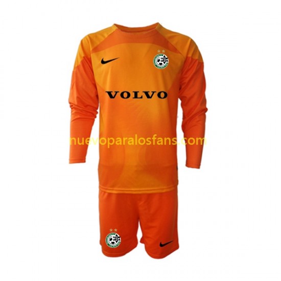 Camiseta de Fútbol Maccabi Haifa Portero Niño Exterior 2022-2023 Manga Larga