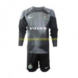 Camiseta de Fútbol Maccabi Haifa Portero Niño Casa 2022-2023 Manga Larga