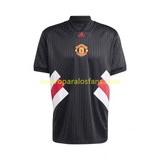 Camiseta de Fútbol Manchester United Icon Retro Hombre Casa 2022-2023 Manga Corta