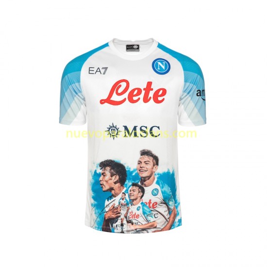 Camiseta de Fútbol Napoli Face Game Lozano 11 Hombre Casa 2022-2023 Manga Corta