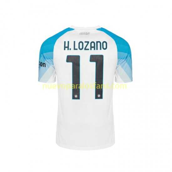 Camiseta de Fútbol Napoli Face Game Lozano 11 Hombre Casa 2022-2023 Manga Corta
