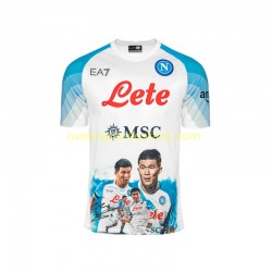 Camiseta de Fútbol Napoli Face Game Minjae 3 Hombre Casa 2022-2023 Manga Corta