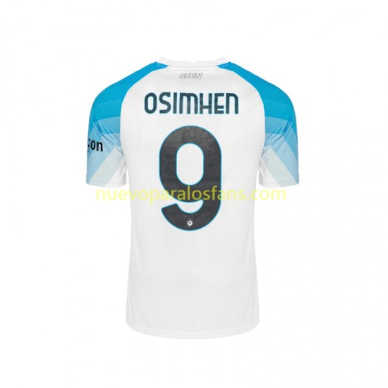 Camiseta de Fútbol Napoli Face Game Osimhen 9 Hombre Casa 2022-2023 Manga Corta
