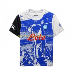 Camiseta de Fútbol Napoli Maradona Champions Special Edition Hombre Casa 2023 Manga Corta