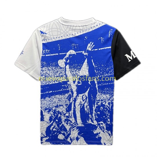 Camiseta de Fútbol Napoli Maradona Champions Special Edition Hombre Casa 2023 Manga Corta