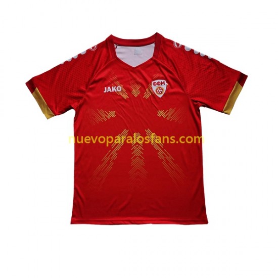 Camiseta de Fútbol Macedonia Północna Hombre Casa 2023 Manga Corta