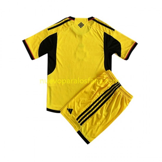 Camiseta de Fútbol Irlanda Del Norte Niño Casa 2023 Manga Corta