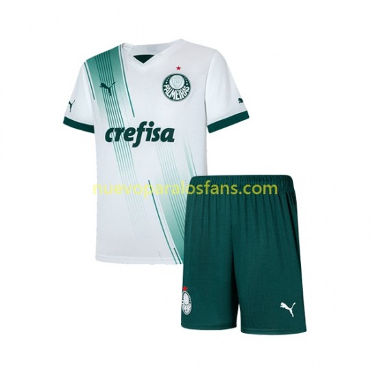 Camiseta de Fútbol Palmeiras Niño Exterior 2023-2024 Manga Corta
