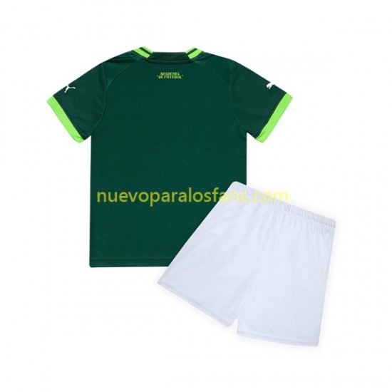 Camiseta de Fútbol Palmeiras Niño Casa 2023-2024 Manga Corta