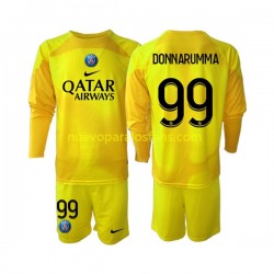 Camiseta de Fútbol Paris Saint-Germain Gianluigi Donnarumma 99 Portero Niño Tercera 2022-2023 Manga Larga