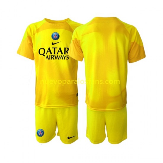 Camiseta de Fútbol Paris Saint-Germain Portero Niño Tercera 2022-2023 Manga Corta