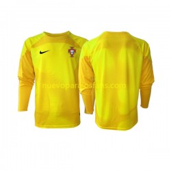 Camiseta de Fútbol Portugal Portero Hombre Casa Copa Mundial 2022 Manga Larga