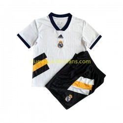 Camiseta de Fútbol Real Madrid Icon Retro Niño Casa 2022-2023 Manga Corta