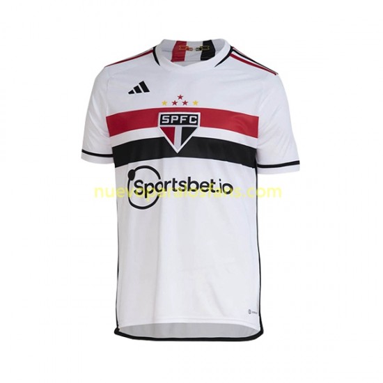 Camiseta de Fútbol Sao Paulo Hombre Casa 2023 Manga Corta