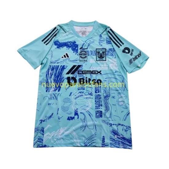 Camiseta de Fútbol Tigres UANL Earth Day Portero Hombre Casa 2023-2024 Manga Corta