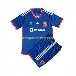 Camiseta de Fútbol Universidad de Chile Niño Casa 2023 Manga Corta