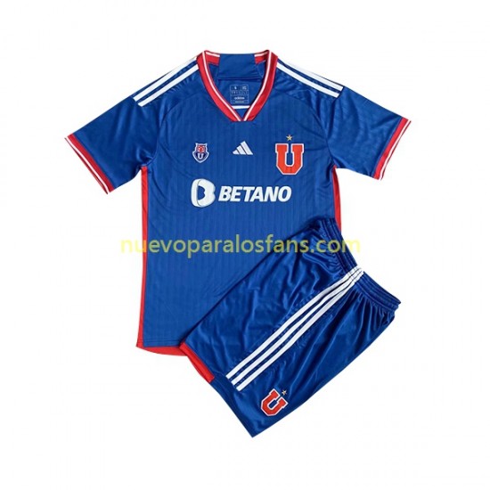 Camiseta de Fútbol Universidad de Chile Niño Casa 2023 Manga Corta