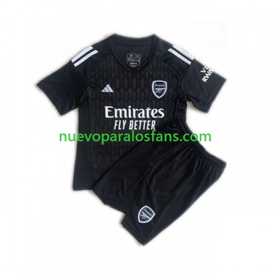 Camiseta de Fútbol Arsenal Portero Niño Casa 2023-2024 Manga Corta
