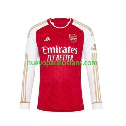Camiseta de Fútbol Arsenal Hombre Casa 2023-2024 Manga Larga