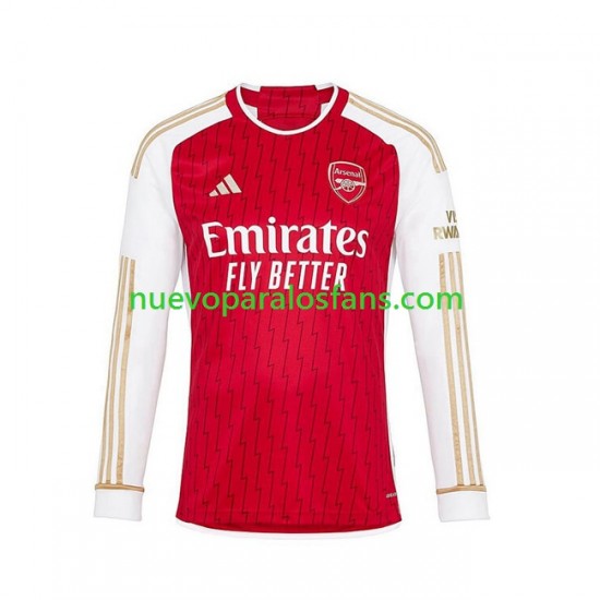 Camiseta de Fútbol Arsenal Hombre Casa 2023-2024 Manga Larga