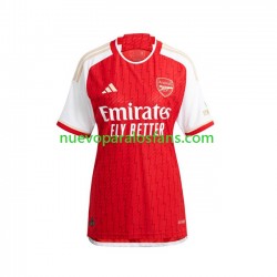 Camiseta de Fútbol Arsenal Mujer Casa 2023-2024 Manga Corta