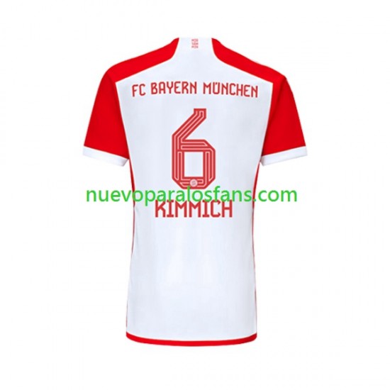 Camiseta de Fútbol Bayern de Múnich Joshua Kimmich 6 Hombre Casa 2023-2024 Manga Corta