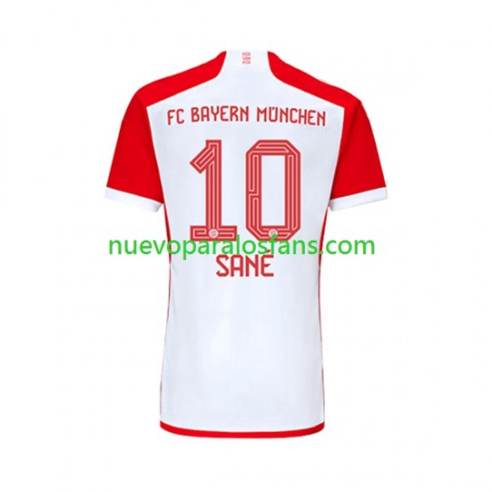 Camiseta de Fútbol Bayern de Múnich Leroy Sane 10 Hombre Casa 2023-2024 Manga Corta