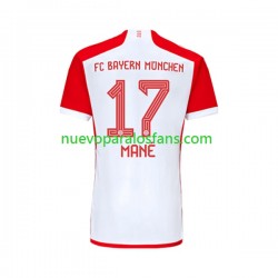 Camiseta de Fútbol Bayern de Múnich Sadio Mane 17 Hombre Casa 2023-2024 Manga Corta