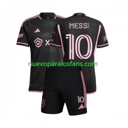 Camiseta de Fútbol Inter Miami Lionel Messi 10 Niño Exterior 2023 Manga Corta