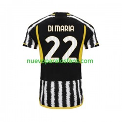 Camiseta de Fútbol Juventus Angel Di Maria 22 Hombre Casa 2023-2024 Manga Corta