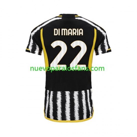 Camiseta de Fútbol Juventus Angel Di Maria 22 Hombre Casa 2023-2024 Manga Corta