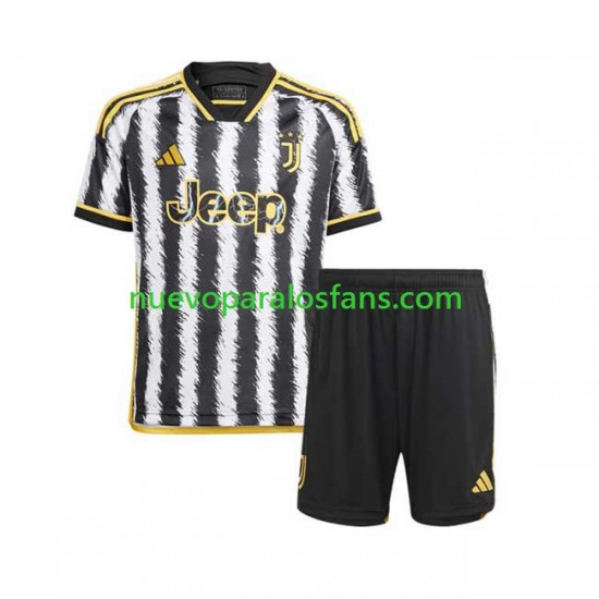 Camiseta de Fútbol Juventus Niño Casa 2023-2024 Manga Corta