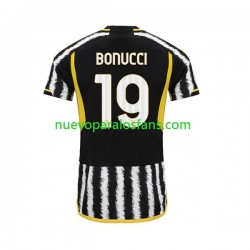 Camiseta de Fútbol Juventus Leonardo Bonucci 19 Hombre Casa 2023-2024 Manga Corta