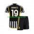 Camiseta de Fútbol Juventus Leonardo Bonucci 19 Niño Casa 2023-2024 Manga Corta