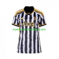 Camiseta de Fútbol Juventus Mujer Casa 2023-2024 Manga Corta