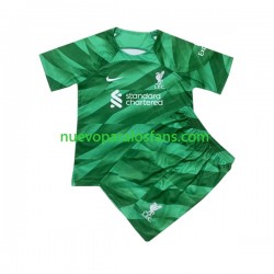 Camiseta de Fútbol Liverpool Portero Niño Casa 2023-2024 Manga Corta