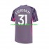 Camiseta de Fútbol Manchester City Ederson Moraes 31 Portero Hombre Exterior 2023-2024 Manga Corta