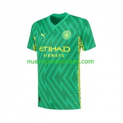 Camiseta de Fútbol Manchester City Portero Hombre Casa 2023-2024 Manga Corta
